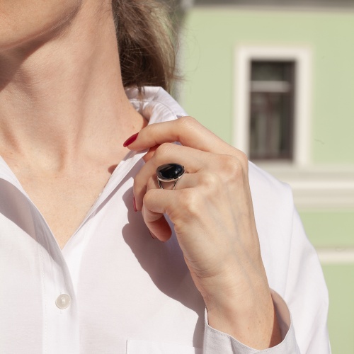 Кольцо Possebon Agata Preto, K0953.4 16 S фото 2